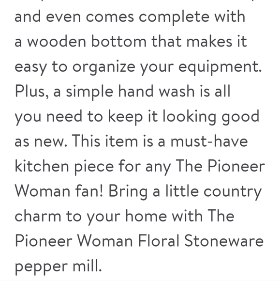 ❤️ New Pioneer Woman Pepper Mill - Picture 3 of 8